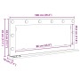 Espejo de tocador con luces LED Roble Sonoma 100x45x18 cm de , Espejos - Ref: Foro24-868327, Precio: 65,88 €, Descuento: %