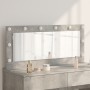 Espejo de tocador con luces LED Gris concreto 100x45x18 cm | Foro24.es | Tu tienda online para hogar, jardín y más Foro24.es