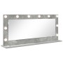 Espejo de tocador con luces LED Gris concreto 100x45x18 cm | Foro24.es | Tu tienda online para hogar, jardín y más Foro24.es