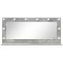 Espejo de tocador con luces LED Gris concreto 100x45x18 cm | Foro24.es | Tu tienda online para hogar, jardín y más Foro24.es