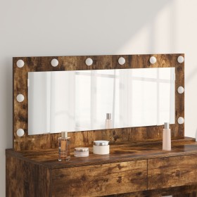 Espejo Vanity con luces LED Roble Ahumado