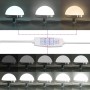 Espejo de tocador con luces LED Gris concreto 100x45x18 cm | Foro24.es | Tu tienda online para hogar, jardín y más Foro24.es