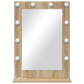 Espejo de Tocador Roble de Sonoma MDF, Vidrio 70 x 50 x 18 cm by , Mirrors - Ref: Foro24-868335, Price: 56,52 €, Discount: %
