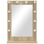 Espejo de Tocador Roble de Sonoma MDF, Vidrio 70 x 50 x 18 cm by , Mirrors - Ref: Foro24-868335, Price: 56,52 €, Discount: %
