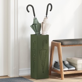 Soporte para Paraguas Verde Oliva Metal Mediano
