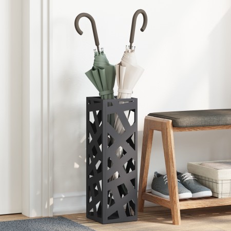 Paraguero Negro Metal Mediano Patrón Paraguero Rectangular von , Schirmständer - Ref: Foro24-868494, Preis: 38,70 €, Rabatt: %