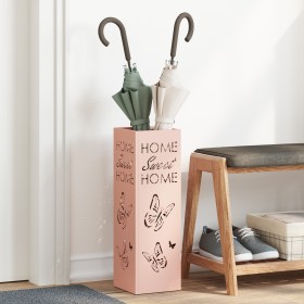 Paraguero Rosa Metal Mediano Incrustaciones Decorativas de , Paragüeros - Ref: Foro24-868507, Precio: 39,71 €, Descuento: %