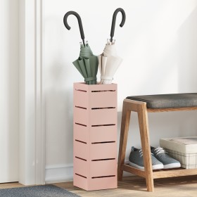 Soporte de Paraguas Rosa Metal Incrustaciones
