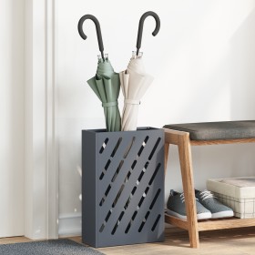 Paraguero Antracita Metal Mediano Paraguero Rectangular de , Paragüeros - Ref: Foro24-868532, Precio: 41,26 €, Descuento: %