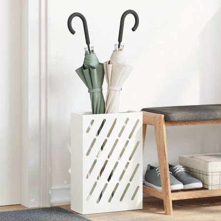 Paraguero Blanco Metal Compacto Incrustaciones decorativas von , Schirmständer - Ref: Foro24-868535, Preis: 41,26 €, Rabatt: %