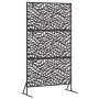Panel de Cerca de Metal Negro Acero Revestido en Polvo Grande by , fence panels - Ref: Foro24-868556, Price: 109,76 €, Discou...
