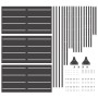 Pantalla de Privacidad 180 cm Acero Negro von , Zaunpaneele - Ref: Foro24-868563, Preis: 112,64 €, Rabatt: %