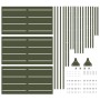 Panel de Cerca de Metal Verde Oliva Acero con Revestimiento en Polvo von , Zaunpaneele - Ref: Foro24-868566, Preis: 117,10 €,...
