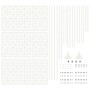 Panel de cerca floral Blanco Metal Mediano Inlays decorativos | Foro24.es | Tu tienda online para hogar, jardín y más Foro24.es