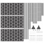 Panel de Cerca de Metal Negro Metal Grande Inlays Decorativos von , Zaunpaneele - Ref: Foro24-868577, Preis: 112,94 €, Rabatt: %