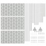 Panel de cerca de acero galvanizado Acero galvanizado Panel único de , Paneles de vallas - Ref: Foro24-868582, Precio: 103,90...