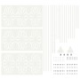 Panel de Cerca de Metal Blanco Metal Grande Diseño Decorativo | Foro24.es | Tu tienda online para hogar, jardín y más Foro24.es