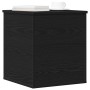 Caja de almacenamiento en color negro con acabado de roble, tamaño 40x42x46 cm, hecha de madera ingenierizada von , Aufbewahr...