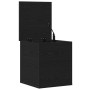 Caja de almacenamiento en color negro con acabado de roble, tamaño 40x42x46 cm, hecha de madera ingenierizada von , Aufbewahr...
