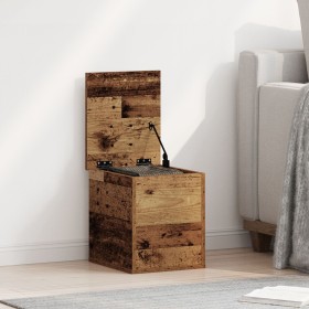 Caja de almacenaje con tapa madera envejecida 30x35x35 cm von , Aufbewahrungskisten - Ref: Foro24-868693, Preis: 36,60 €, Rab...