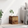 Caja de almacenaje con tapa madera envejecida 30x35x35 cm von , Aufbewahrungskisten - Ref: Foro24-868693, Preis: 36,60 €, Rab...