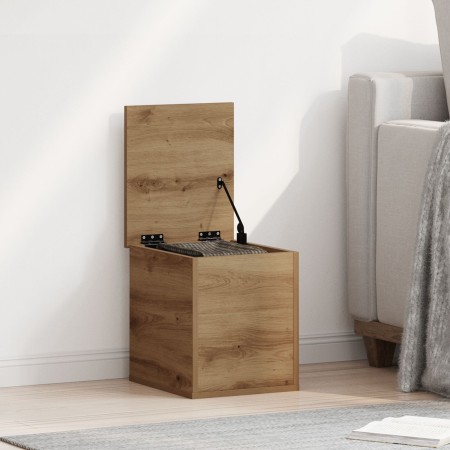 Caja de almacenaje con tapa madera roble artisan 30x35x35 cm von , Aufbewahrungskisten - Ref: Foro24-868694, Preis: 35,95 €, ...