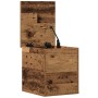 Caja de almacenaje con tapa madera envejecida 30x35x35 cm von , Aufbewahrungskisten - Ref: Foro24-868693, Preis: 36,60 €, Rab...