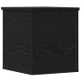 Caja de almacenaje con tapa madera roble negro 30x35x35 cm de , Baúles de almacenamiento - Ref: Foro24-868695, Precio: 38,83 ...