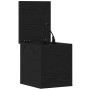 Caja de almacenaje con tapa madera roble negro 30x35x35 cm de , Baúles de almacenamiento - Ref: Foro24-868695, Precio: 38,83 ...