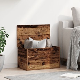 Caja de Almacenamiento de Madera Vieja 60x35x35