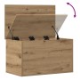Caja de almacenaje con tapa madera roble artisan 60x35x35 cm von , Aufbewahrungskisten - Ref: Foro24-868703, Preis: 53,62 €, ...