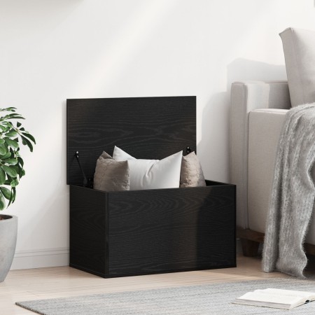 Caja de almacenaje con tapa madera roble negro 60x35x35 cm von , Aufbewahrungskisten - Ref: Foro24-868704, Preis: 55,61 €, Ra...