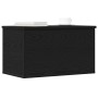 Caja de almacenaje con tapa madera roble negro 60x35x35 cm von , Aufbewahrungskisten - Ref: Foro24-868704, Preis: 55,61 €, Ra...