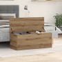 Caja de almacenamiento de roble artesanal 90x35x35 cm de madera de ingeniería von , Aufbewahrungskisten - Ref: Foro24-868712,...