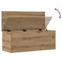Caja de almacenamiento de roble artesanal 90x35x35 cm de madera de ingeniería von , Aufbewahrungskisten - Ref: Foro24-868712,...