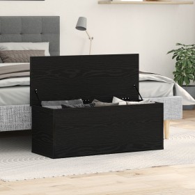 Caja de almacenamiento Negra de Roble 102x35x35 cm de Madera von , Aufbewahrungskisten - Ref: Foro24-868722, Preis: 76,01 €, ...