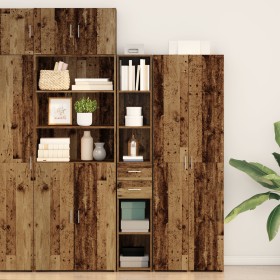 Aparador de Madera Vieja 30x42,5x185 cm Madera