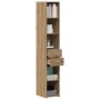 Alto armario Negro Roble 30x42,5x185 cm Madera elaborada | Foro24.es | Tu tienda online para hogar, jardín y más Foro24.es