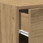 Aparador de madera de ingeniería roble artisan 30x42,5x93 cm by , Sideboards - Ref: Foro24-868750, Price: 75,76 €, Discount: %