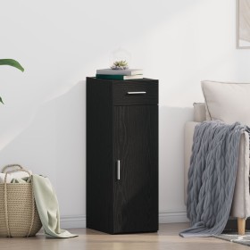 Aparador de madera de ingeniería roble negro 30x42,5x93 cm von , Sideboards - Ref: Foro24-868751, Preis: 79,96 €, Rabatt: %