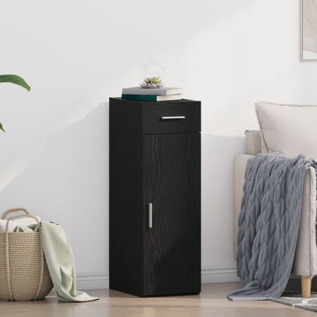 Aparador de madera de ingeniería roble negro 30x42,5x93 cm von , Sideboards - Ref: Foro24-868751, Preis: 79,96 €, Rabatt: %