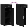 Aparador de madera de ingeniería roble negro 30x42,5x93 cm von , Sideboards - Ref: Foro24-868751, Preis: 79,96 €, Rabatt: %