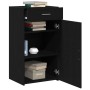 Aparador de madera de ingeniería roble negro 30x42,5x93 cm | Foro24.es | Tu tienda online para hogar, jardín y más Foro24.es