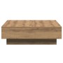 Mesa de Café Roble Artesanal Chapa, MDF 90 x 90 x 28 cm | Foro24.es | Tu tienda online para hogar, jardín y más Foro24.es