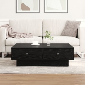 Mesa de Café Roble Negro Madera elaborada 90 x 90 x 28 cm von , Couchtisch - Ref: Foro24-868804, Preis: 129,49 €, Rabatt: %