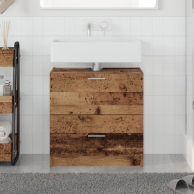 Gabinete de lavabo Madera reciclada 59x37x59 cm