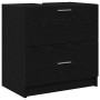 Mueble para lavabo Roble Negro 59x37x59 cm Madera Engineered by , Bathroom furniture - Ref: Foro24-868823, Price: 88,60 €, Di...