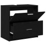 Mueble para lavabo Roble Negro 59x37x59 cm Madera Engineered by , Bathroom furniture - Ref: Foro24-868823, Price: 88,60 €, Di...