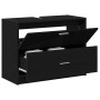 Mueble de Lavabo Negro Roble 78x37x59 cm Madera Elaborada von , Badezimmermöbel - Ref: Foro24-868832, Preis: 103,59 €, Rabatt: %