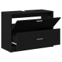 Mueble de Lavabo Negro Roble 78x37x59 cm Madera Elaborada von , Badezimmermöbel - Ref: Foro24-868832, Preis: 103,59 €, Rabatt: %
